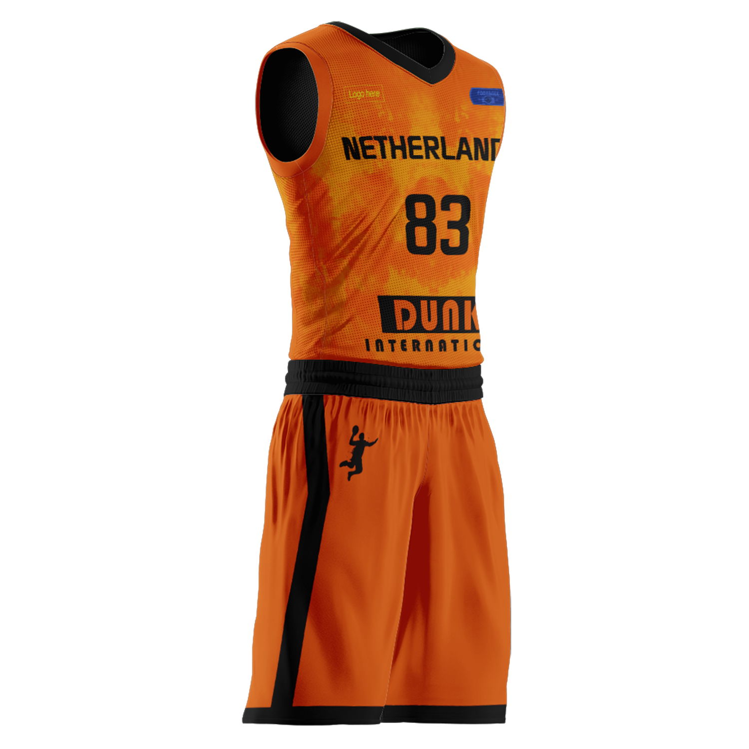 Trajes de baloncesto del equipo holandés personalizados