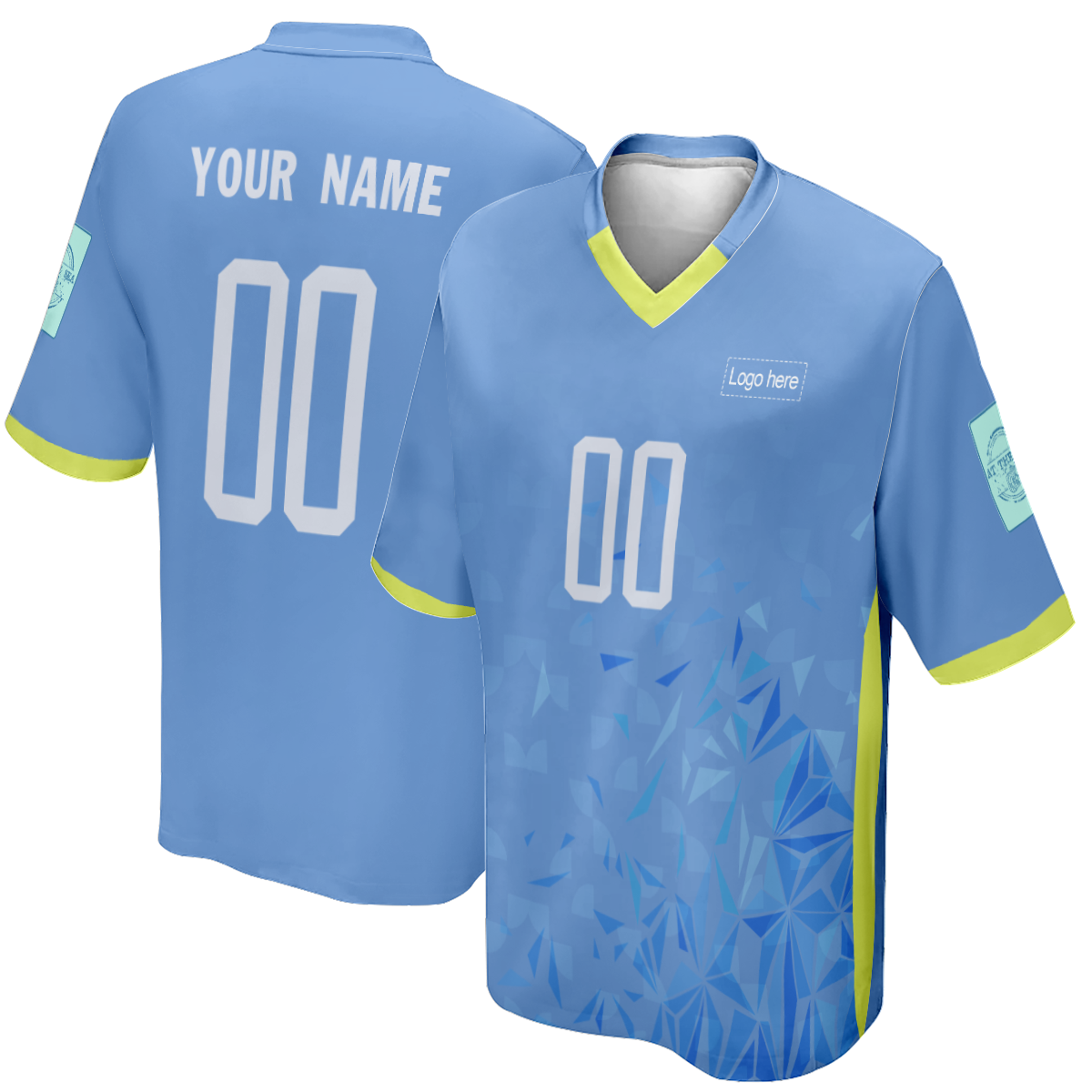 Camiseta de fútbol personalizada con logotipo de la Copa Mundial de Uruguay impresa para hombre
