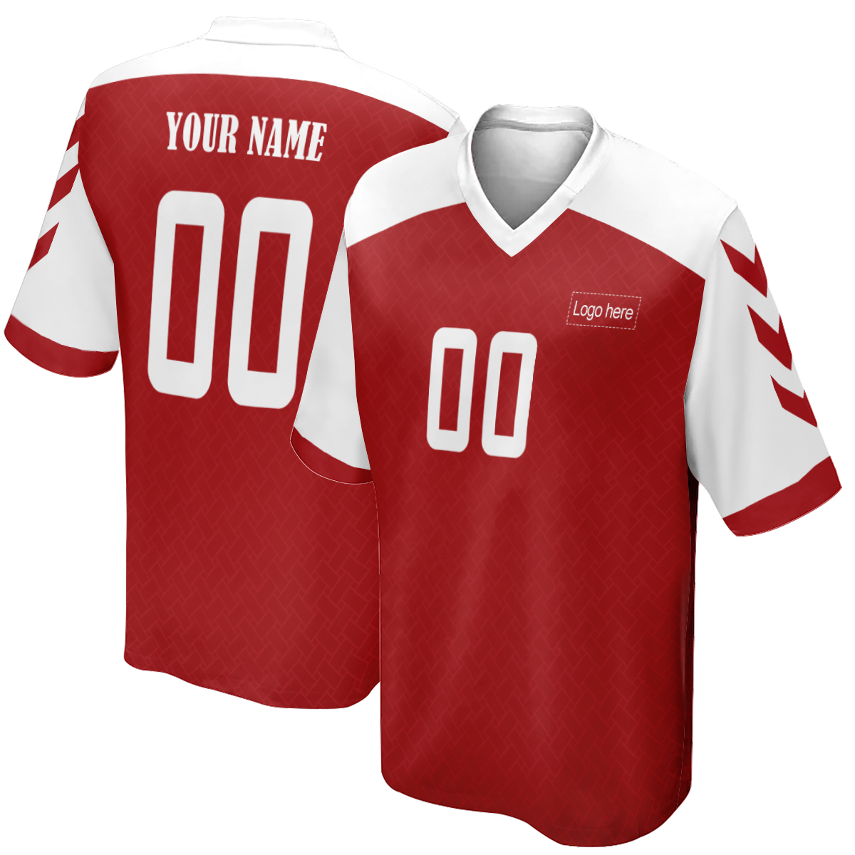 Camiseta de fútbol personalizada de la Copa Mundial de Dinamarca limitada para hombres con imagen