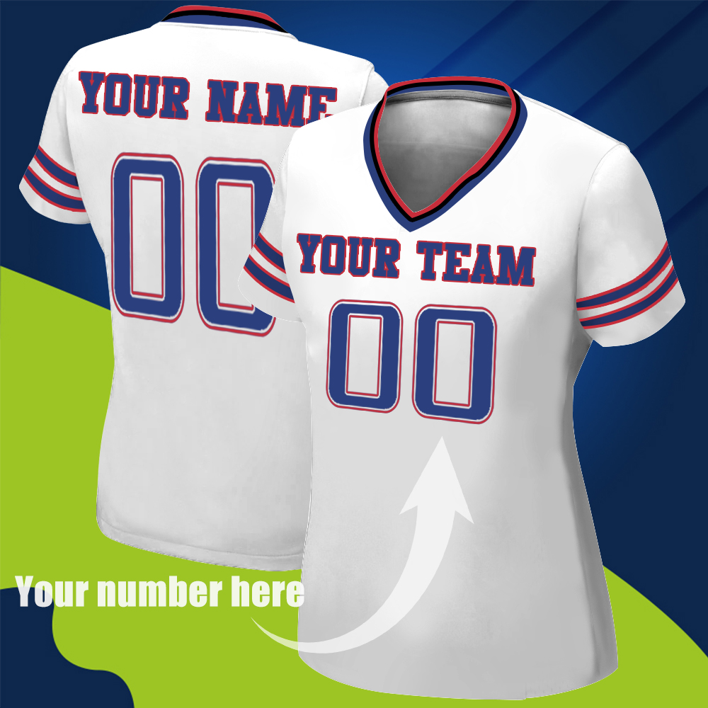 Auténtica ropa de equipo de fútbol personalizada para mujer de Buffalo