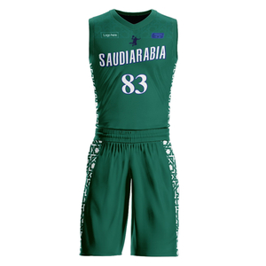 Trajes de baloncesto del equipo de Arabia Saudita personalizados