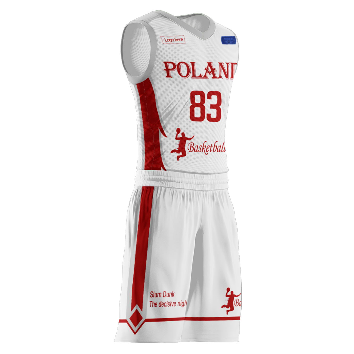 Trajes de baloncesto del equipo de Polonia personalizados
