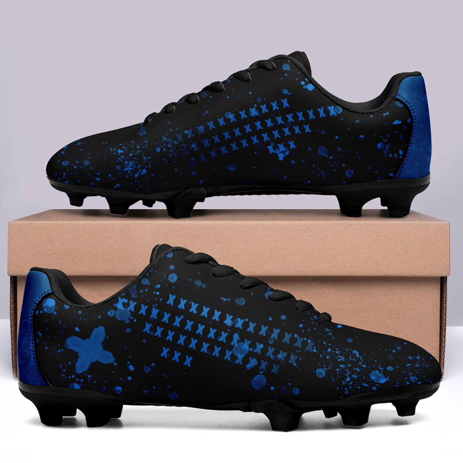 Botines de fútbol personalizados para suelo firme al aire libre del equipo de Uruguay de la Copa Mundial de la FIFA 2022